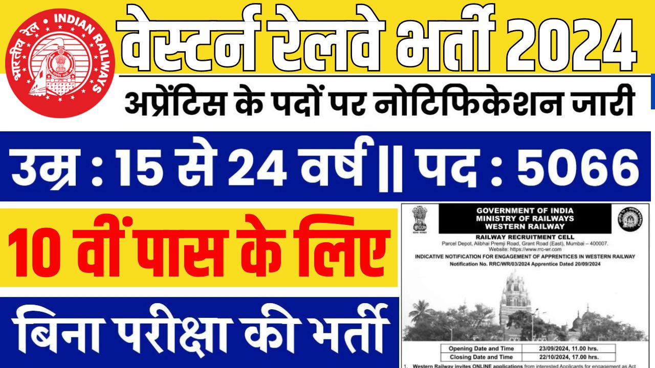 RRC Wr Railway Vacancy 2024